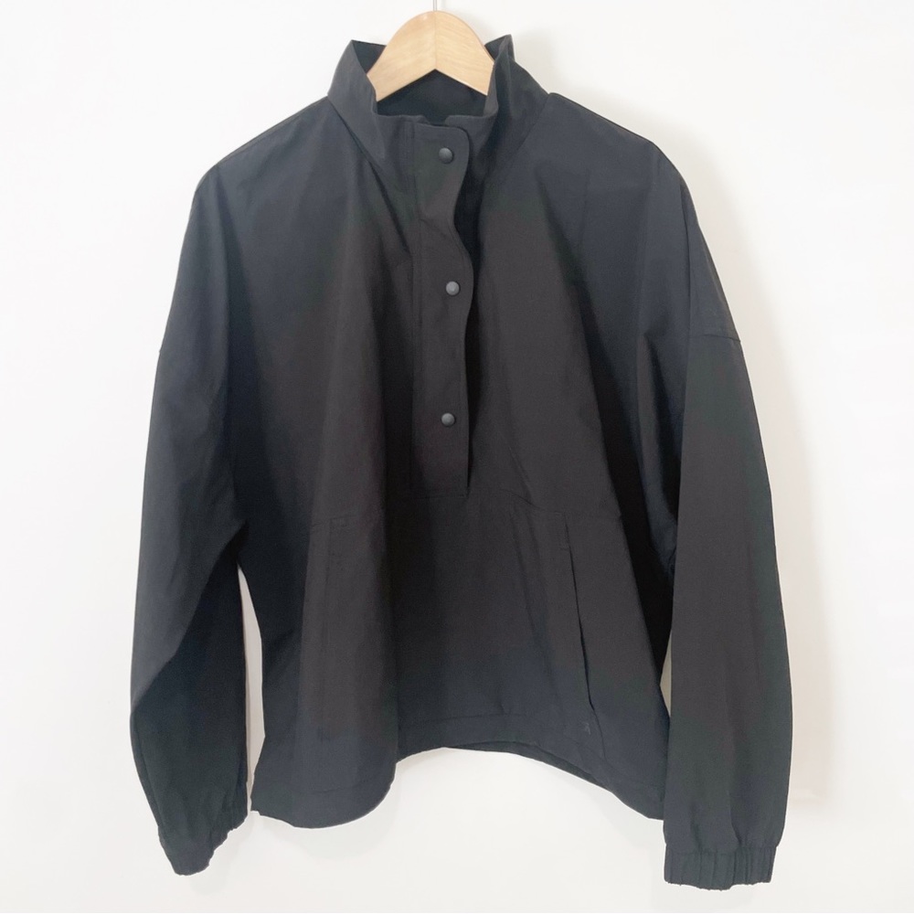 GAP Athletic GapFit Black Track 1/4 Zip Windbreaker Jacket XL
